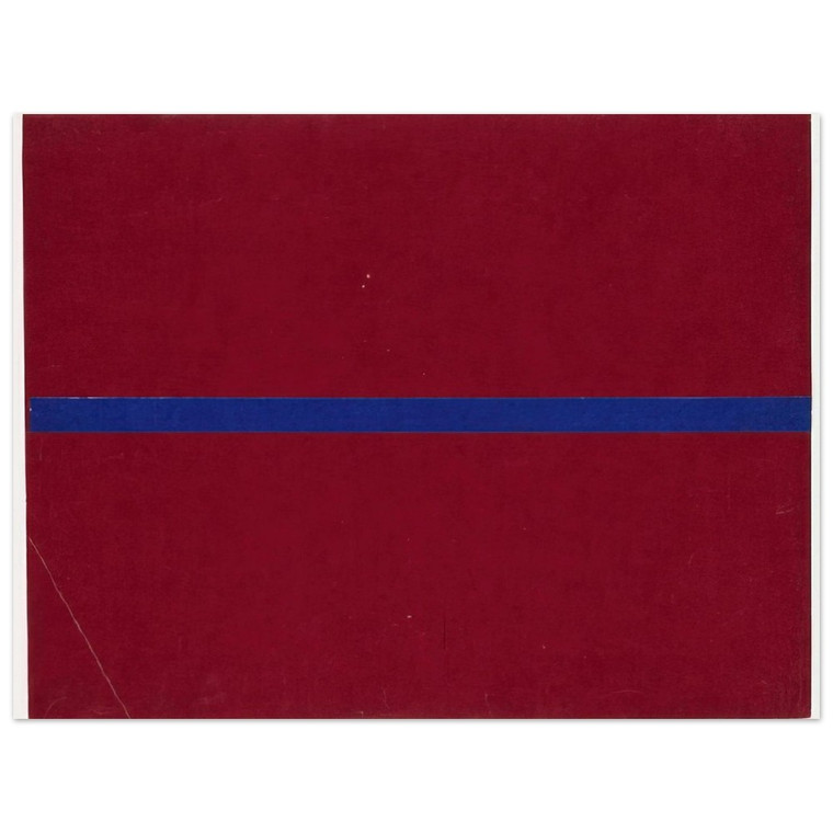 Ellsworth Kelly  Blue and Red from the series Line Form Color Aluminum Print