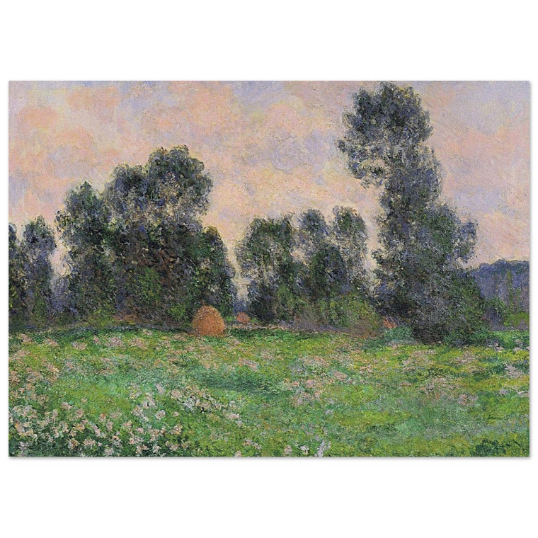 claude monet  Meadow in Giverny Fine Art Poster / Art Print