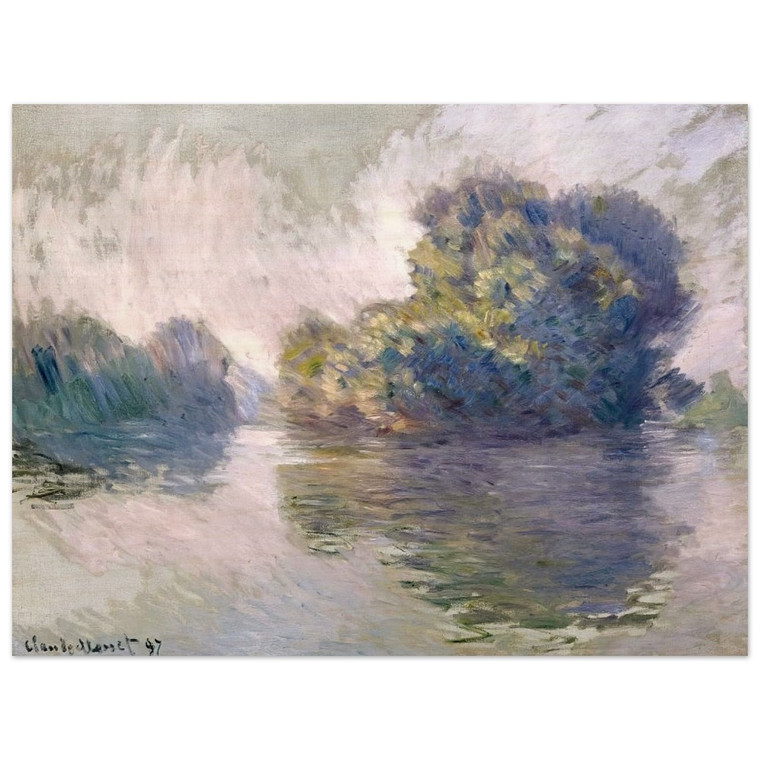 claude monet  Islands at PortVillez Wood Print