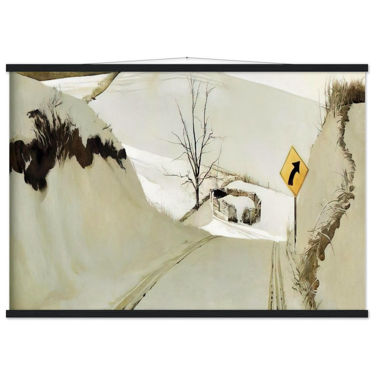 Andrew Wyeth  RING ROAD Museum-Quality Matte Paper Poster with Hanger