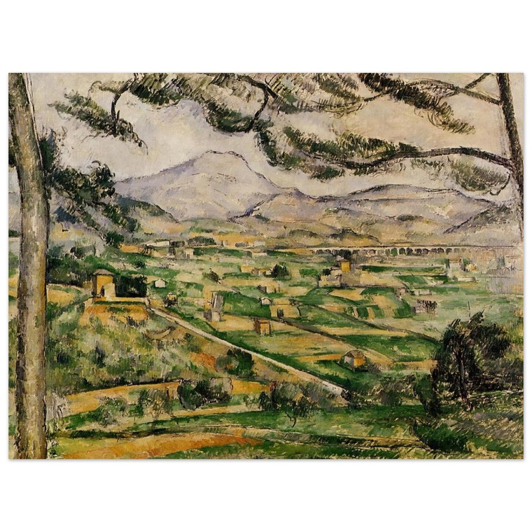 Paul Cezanne  Mont SainteVictoire with Large Pine Aluminum Print