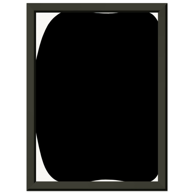 Ellsworth Kelly  Black Ripe Premium Metal Framed Art Print / Poster