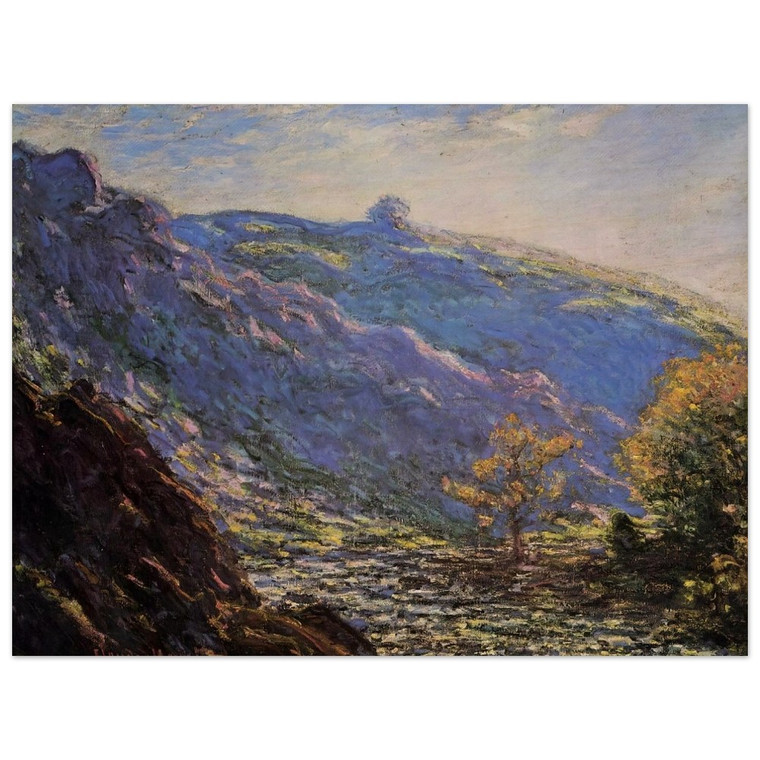 claude monet  The Old Tree Sunlight on the Petit Cruese Wood Print
