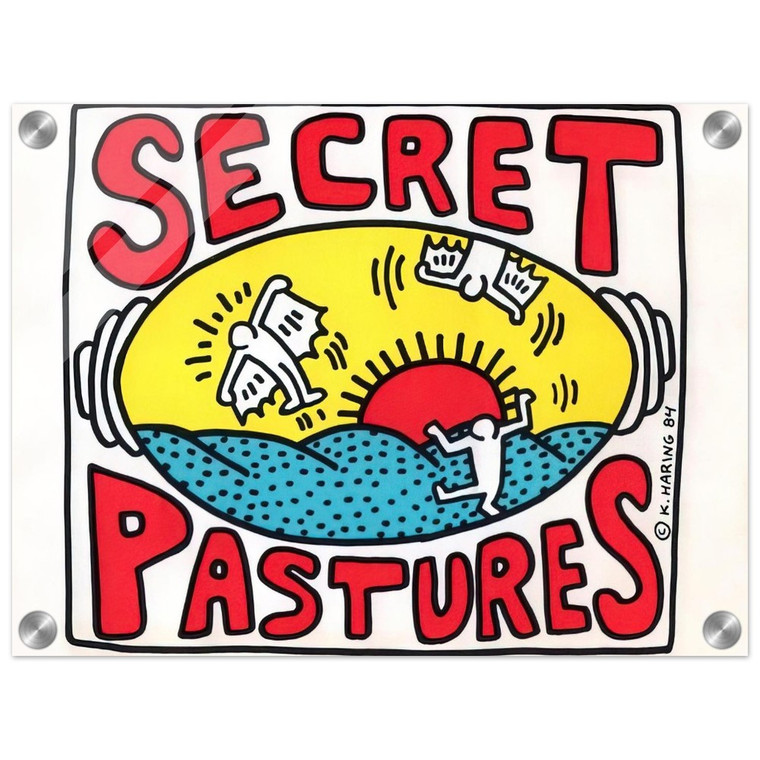 Keith Haring  PROMOTIONAL POSTER FOR SECRET PASTURES 1984 N1 Acrylic Print