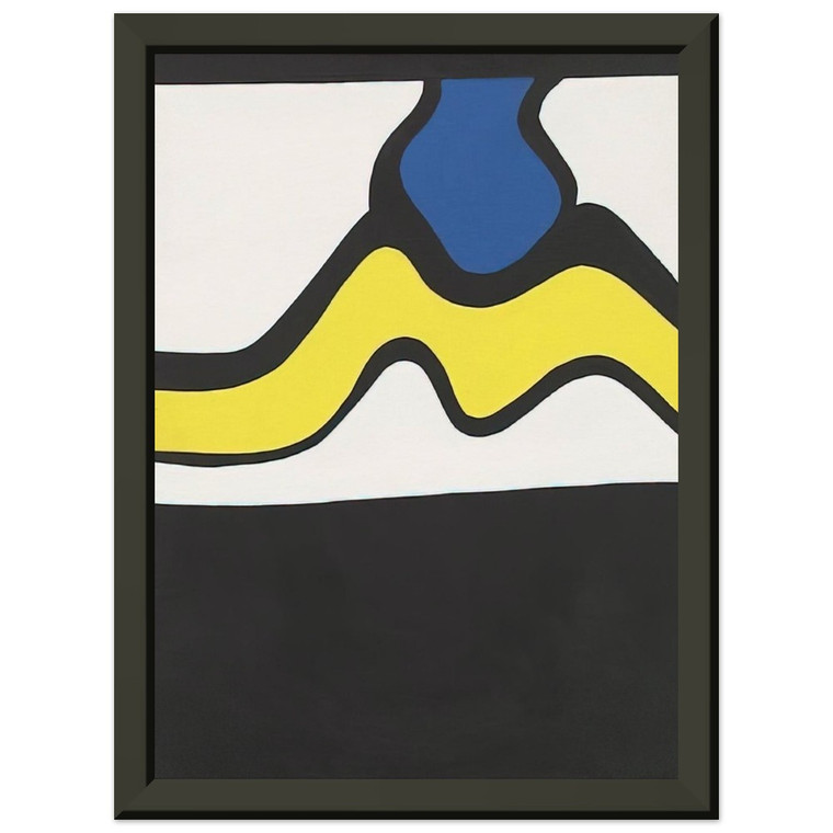Nicholas Krushenick  Untitled  1961 N12 Premium Metal Framed Art Print / Poster