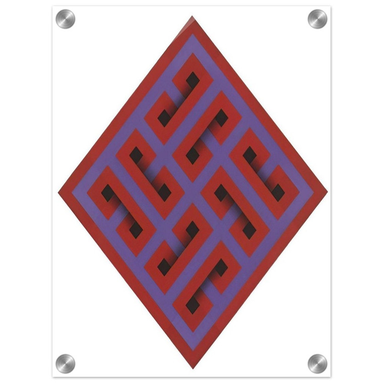 Omar Rayo  MurMur  1968 Acrylic Print