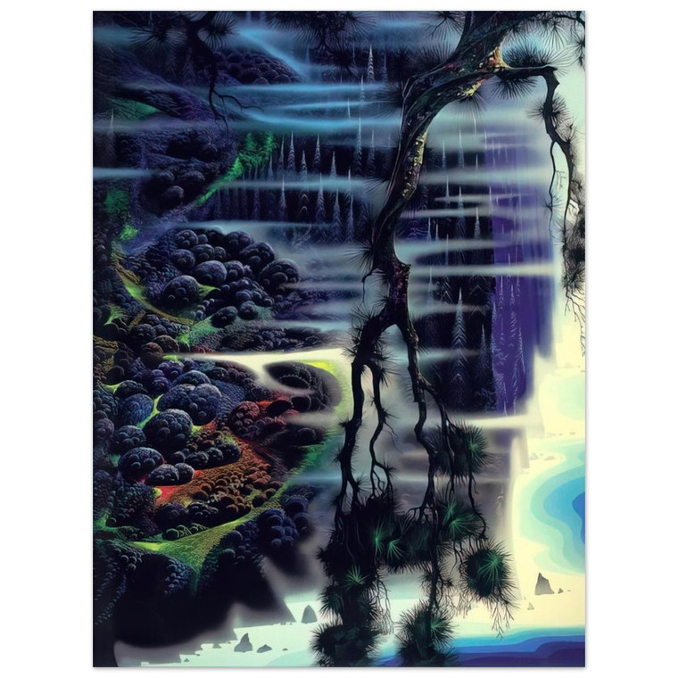 Eyvind Earle  Seaside Splendor Aluminum Print