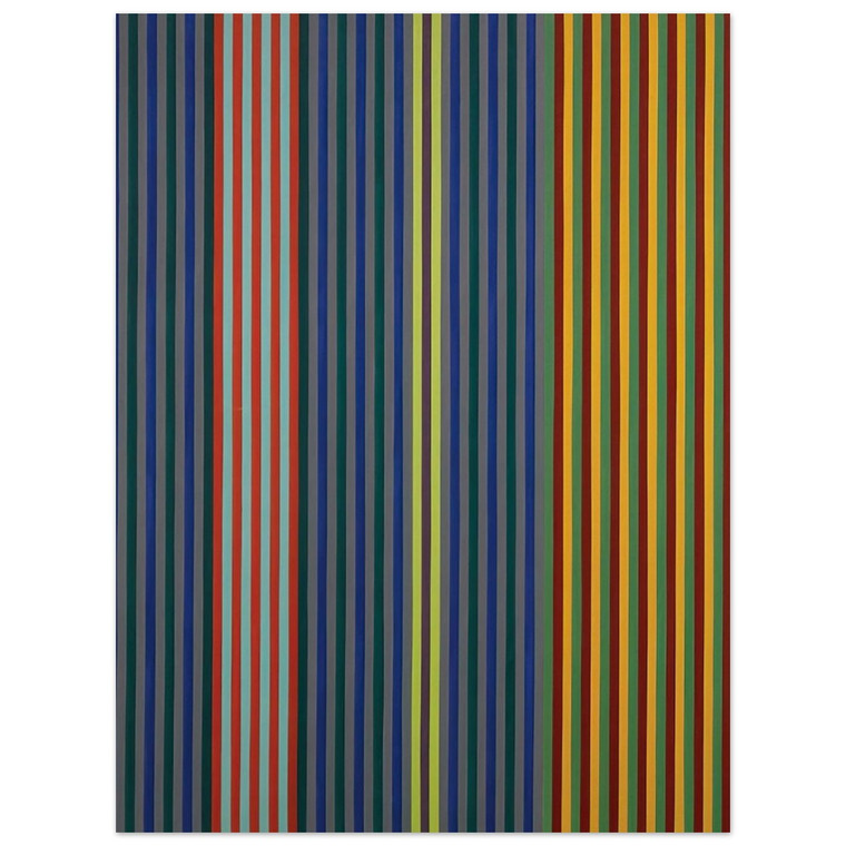 Gene Davis  Split Beat  1965 Aluminum Print