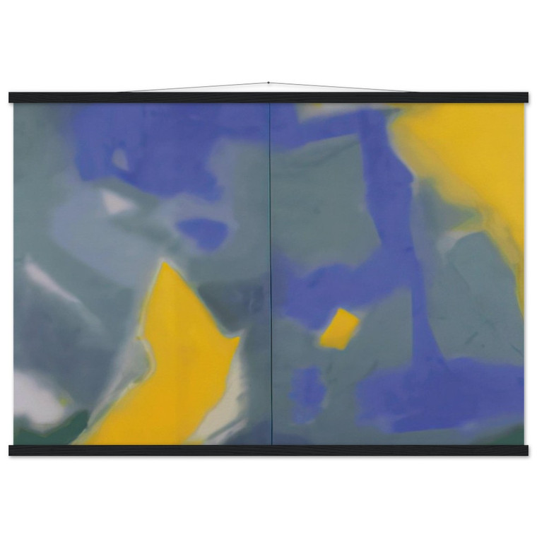 Esteban Vicente  DIPTYCH 1987 Museum-Quality Matte Paper Poster with Hanger