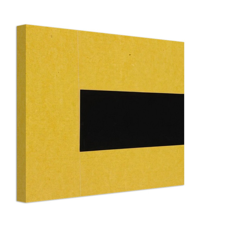 Ellsworth Kelly  Black and Yellow from the series Line Form Color Canvas