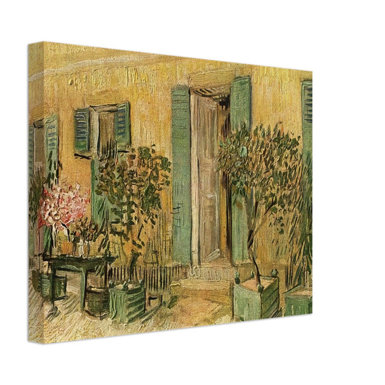 Vincent van Gogh  Exterior of a Restaurant at Asnieres Canvas