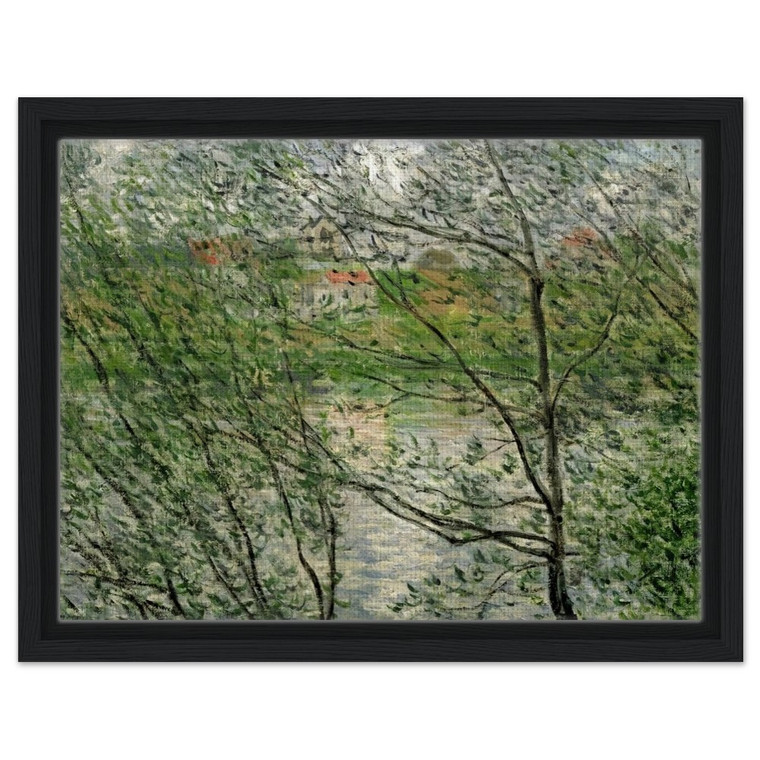 claude monet  The Isle GrandeJatte on the Siene Framed Canvas