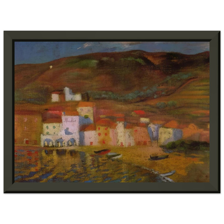 Dali Portdogue Mount Pani Premium Metal Framed Art Print / Poster