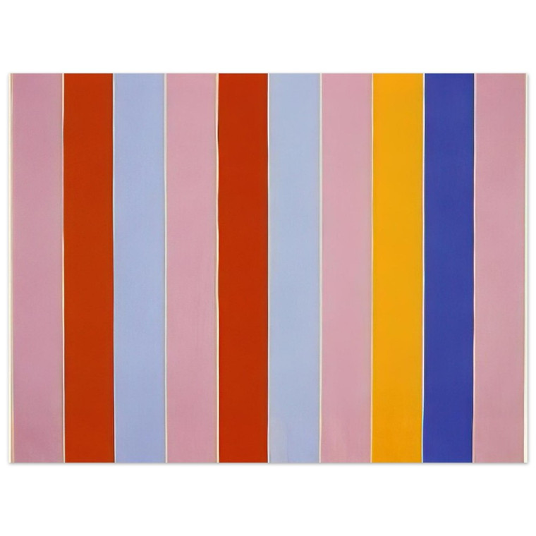 Gene Davis  Peeping Wall  1960 Aluminum Print