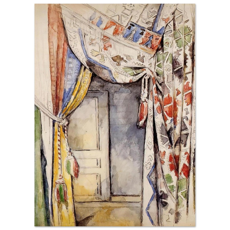 Paul Cezanne  Curtains Fine Art Poster / Art Print