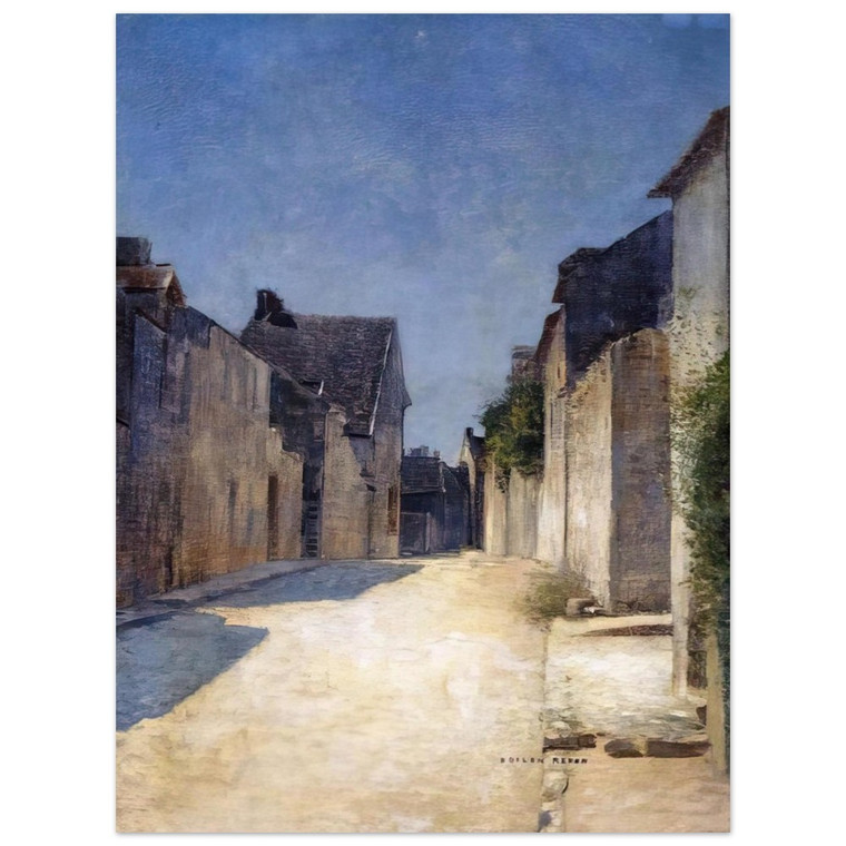 Odilon Redon  STREET IN SAMOIS 1888 Aluminum Print