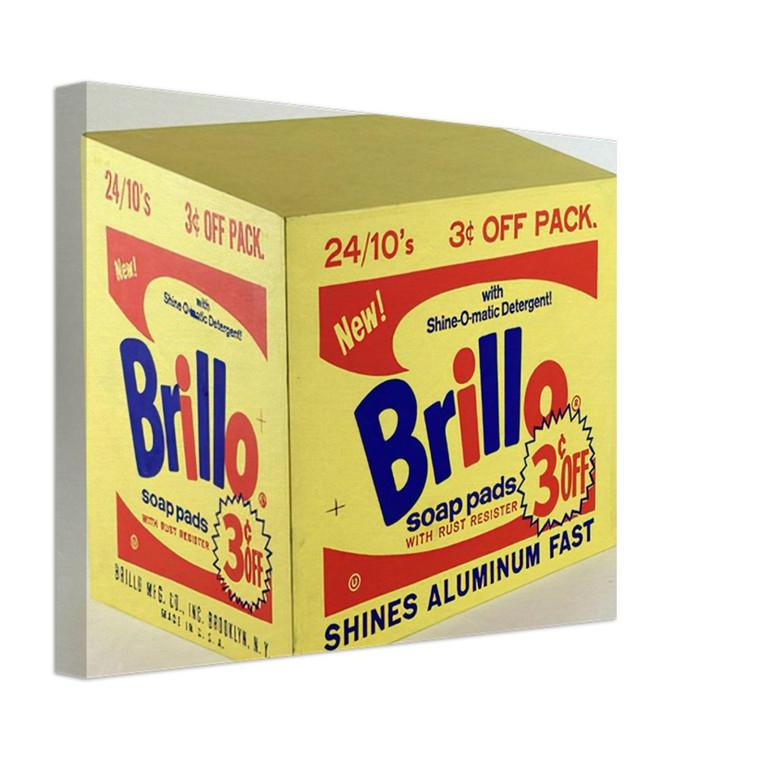 Andy Warhol  Brillo Box  3c Off  Canvas