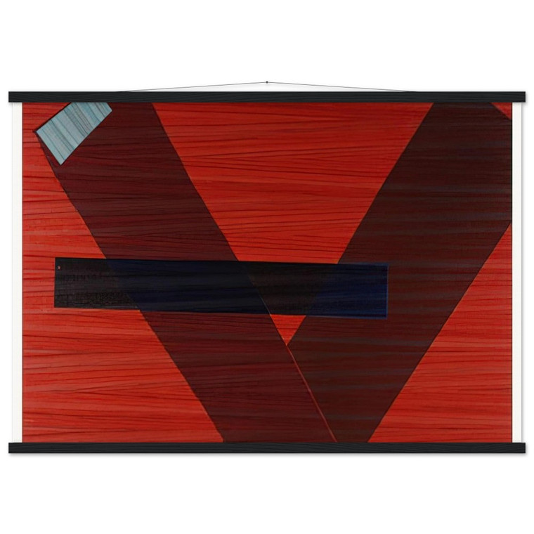 Sam Gilliam  Blue Line N3 Museum-Quality Matte Paper Poster with Hanger