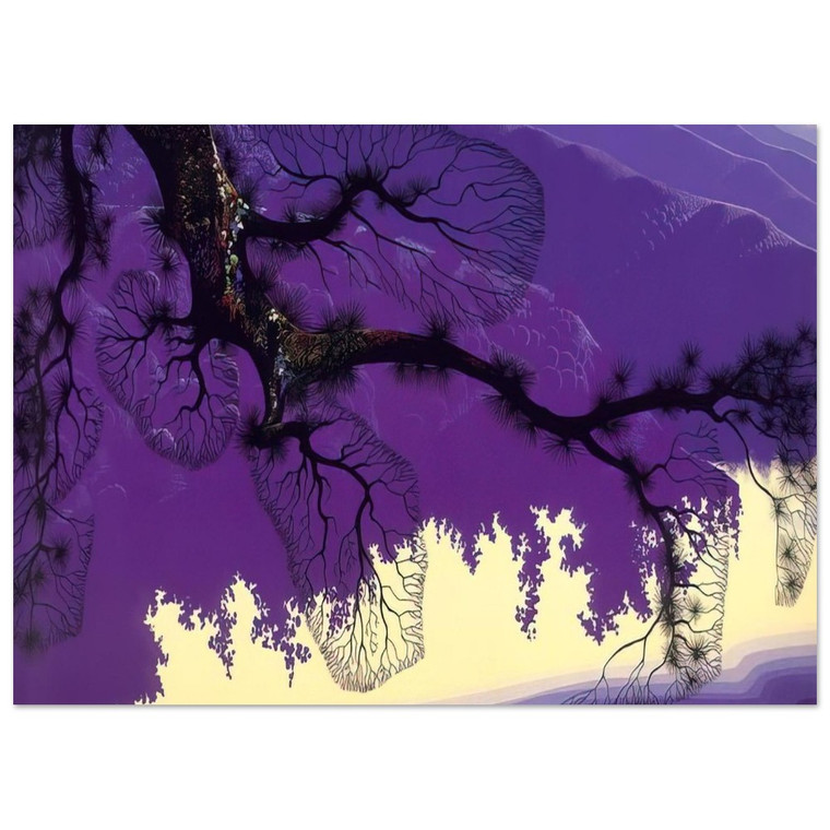 Eyvind Earle  Purple Coastline Fine Art Poster / Art Print