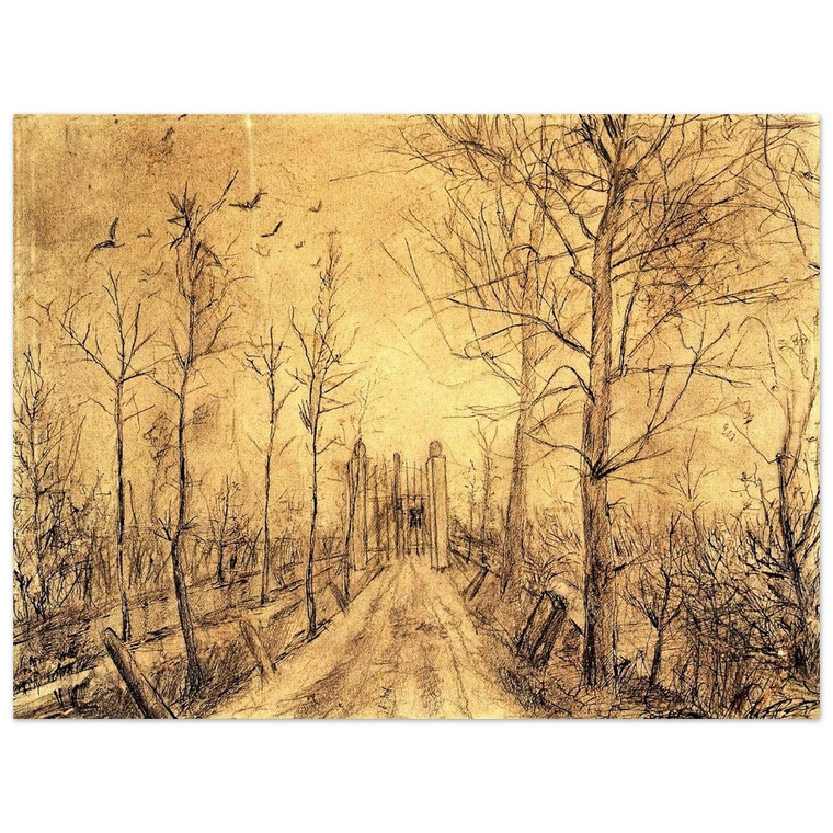 Vincent van Gogh  Driveway Aluminum Print