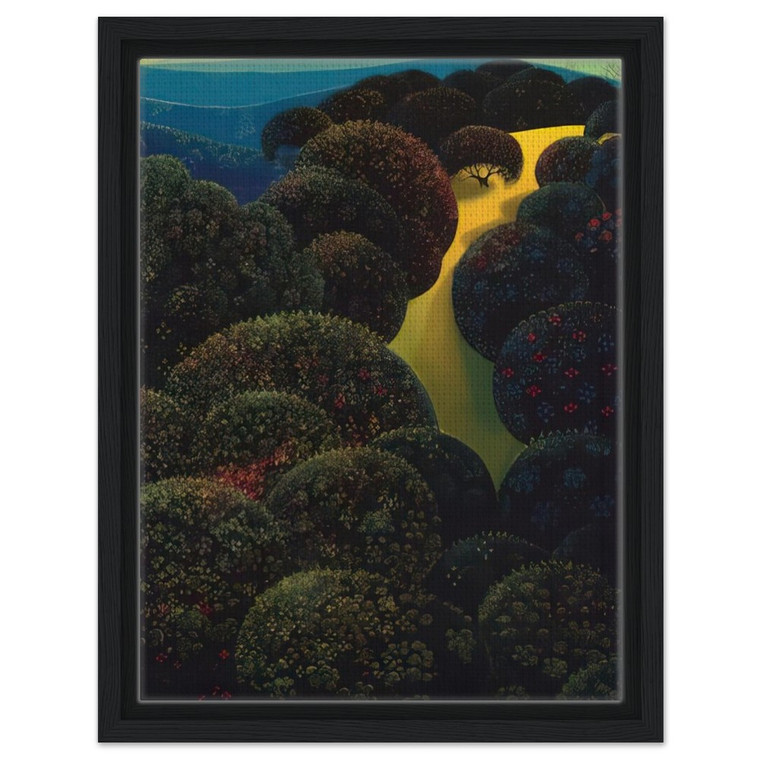 Eyvind Earle  Hidden Pasture Framed Canvas
