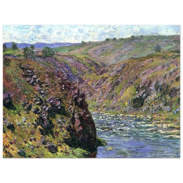 claude monet  Valley of the Creuse Sunlight Effect Aluminum Print