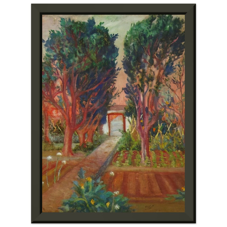 Salvador Dali THE VEGETABLE GARDEN OF LLANER Framed Art Print Poster