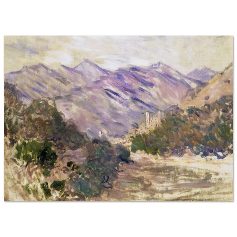 Claude Monet The Valley of the Nervia with Dolceacqua Fine Art Poster Art Print