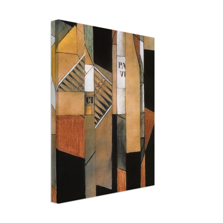 Juan Gris  STILL LIFE WITH BOTTLE AND CIGARS 1912 Canvas