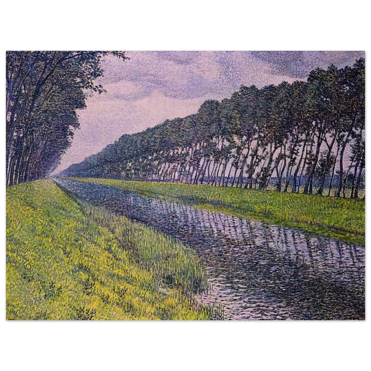 Theo van Rysselberghe  CANAL IN FLANDERS 1894 1 Wood Print