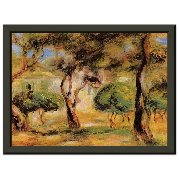 PierreAuguste Renoir The Garden Collettes Metal Framed Print Poster