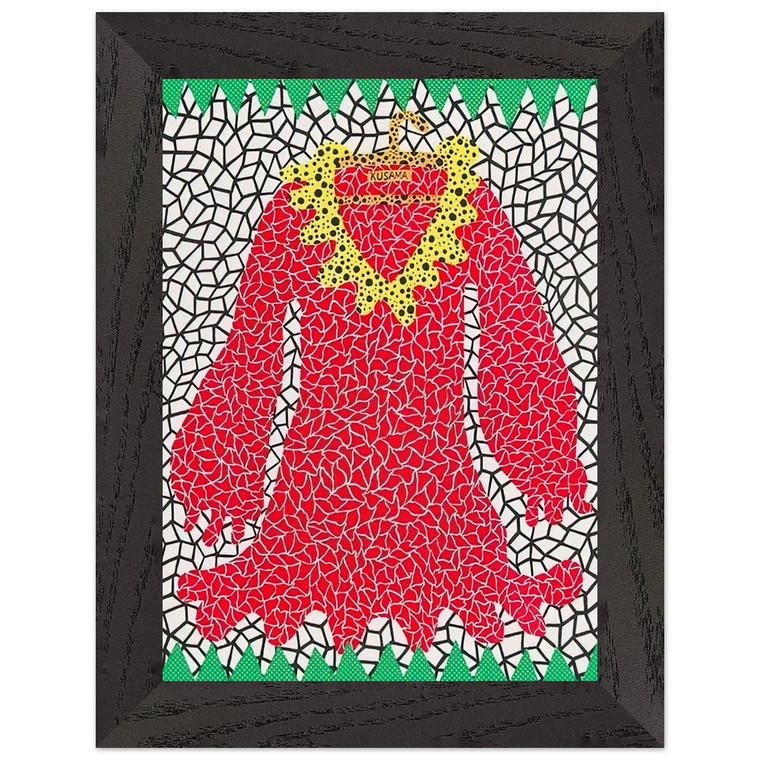 Yayoi Kusama  DRESS 1982 Premium Wooden Framed Art Print / Poster
