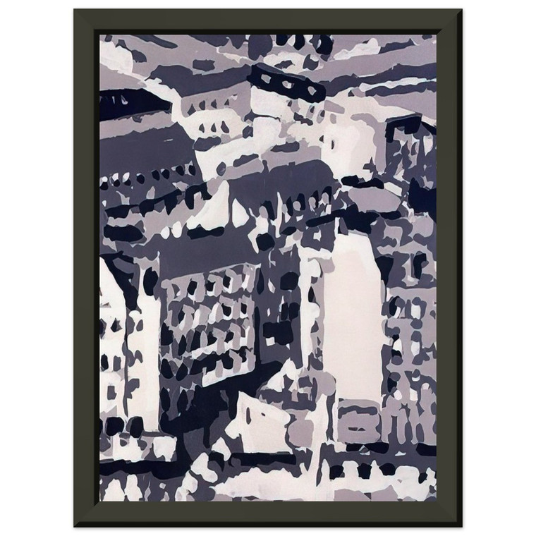 Gerhard Richter  TOWNSCAPE 1969 2 Premium Metal Framed Art Print / Poster