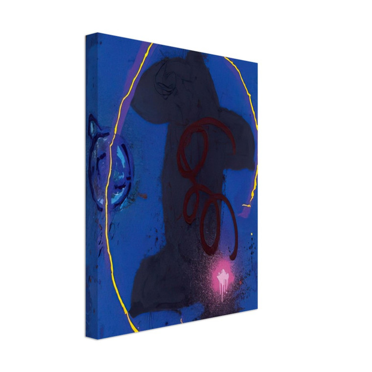 John Hoyland  Black Something 8290  1990 Canvas