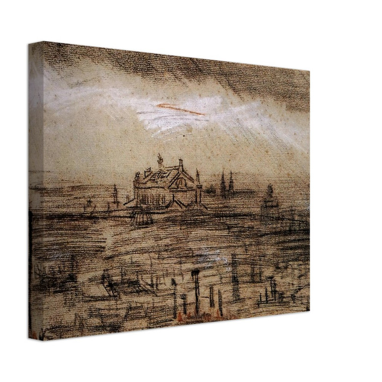 Vincent van Gogh  A View of Paris with the Op Canvas