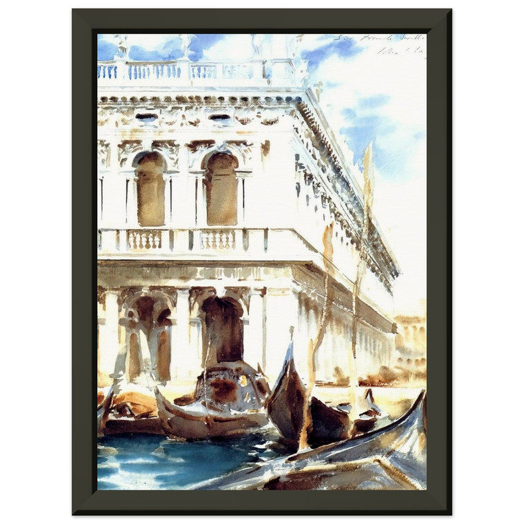 John Singer Sargent  The Libreria Premium Metal Framed Art Print / Poster