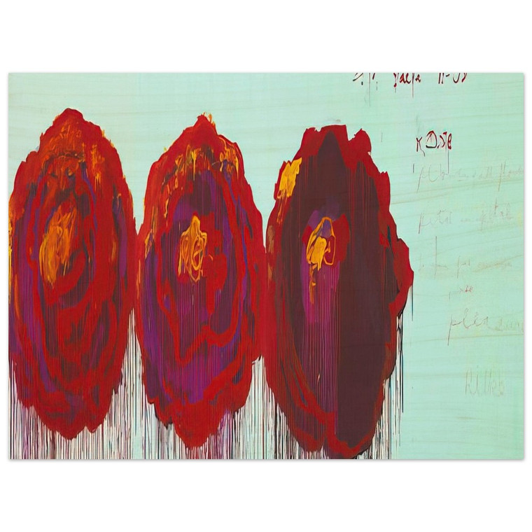 Cy Twombly  The Rose  IV  Wood Print