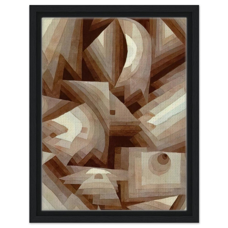 Paul Klee  CRYSTAL 1921 Framed Canvas