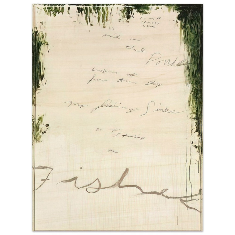 Cy Twombly  Untitled Part I Wood Print