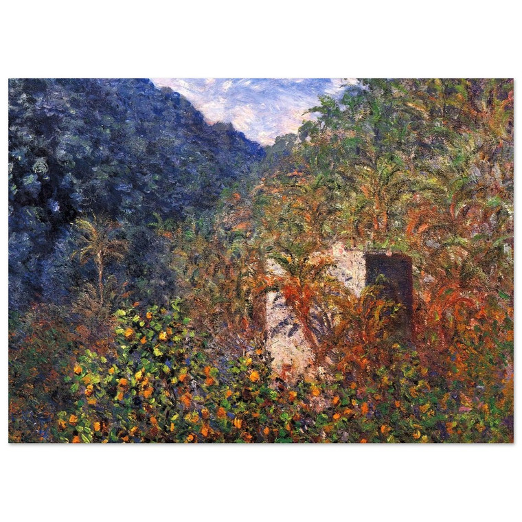 claude monet  The Valley of Sasso Blue Effect Fine Art Poster / Art Print