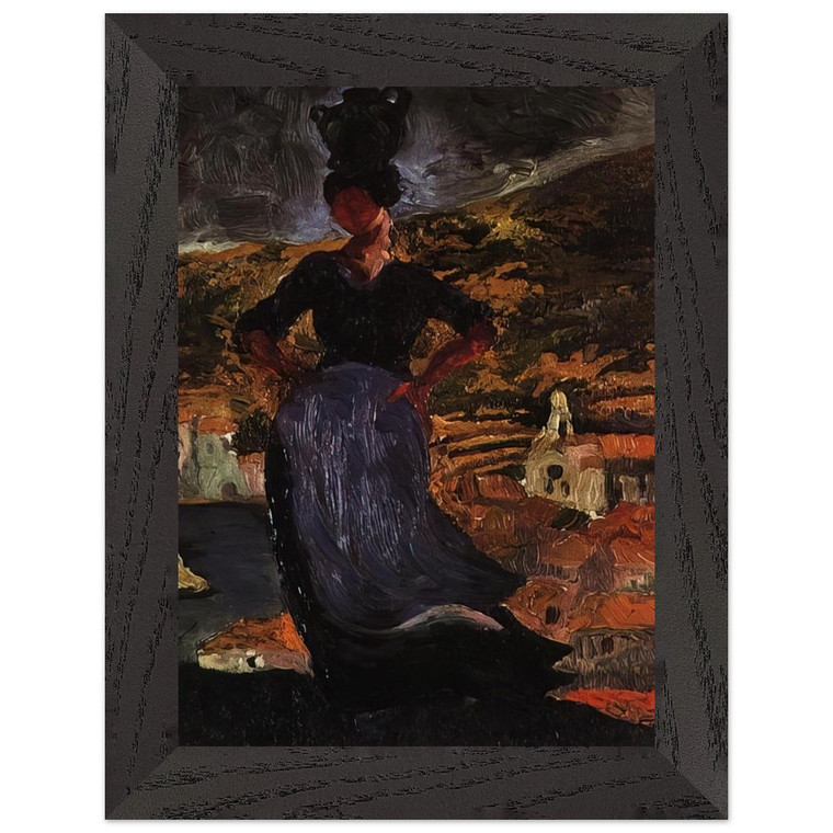 Salvador Dali  PORTRAIT OF HORTENSIA Premium Wooden Framed Art Print / Poster