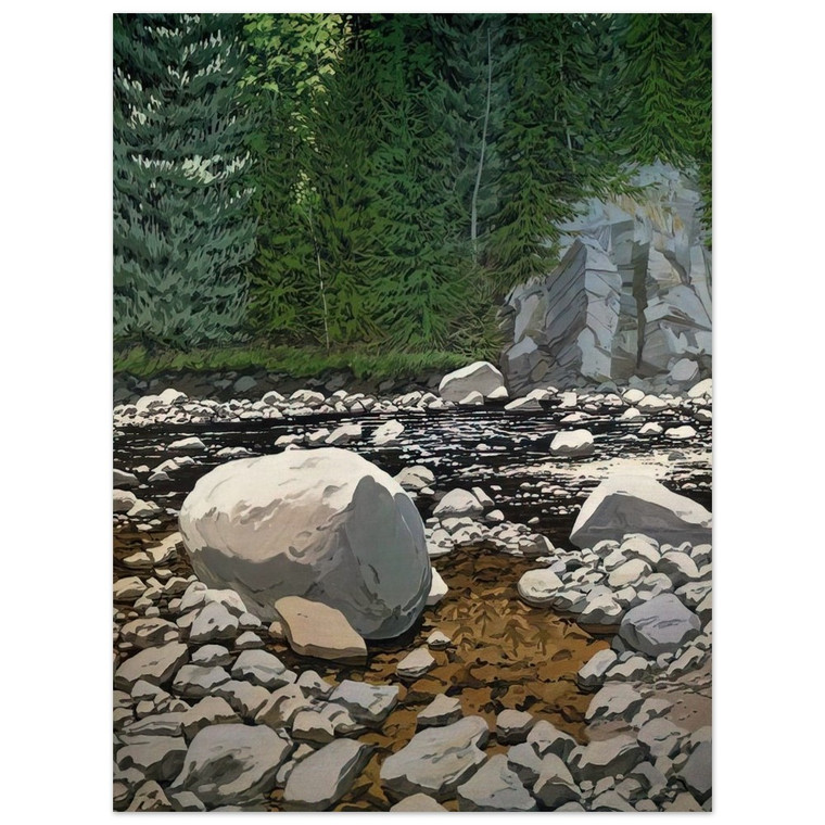 Neil Welliver  Lower Ducktrap  1978 Wood Print