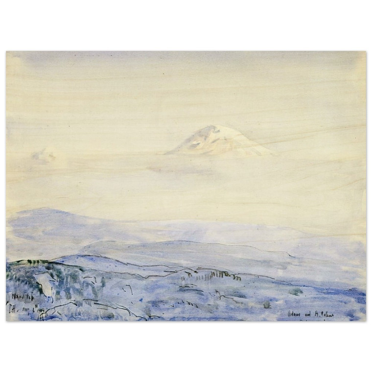 Childe Hassam  Adams and St Helens Early Morning Wood Print