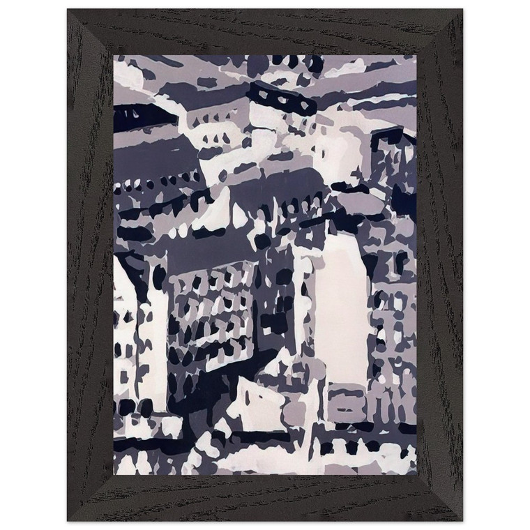 Gerhard Richter  TOWNSCAPE 1969 2 Premium Wooden Framed Art Print / Poster