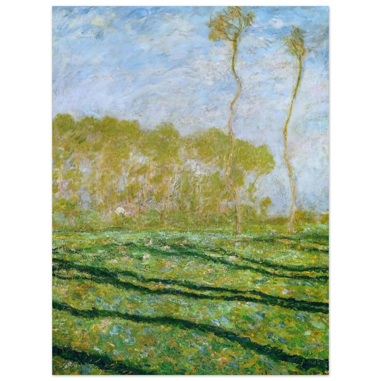 claude monet  Springtime Landscape at Giverny Aluminum Print