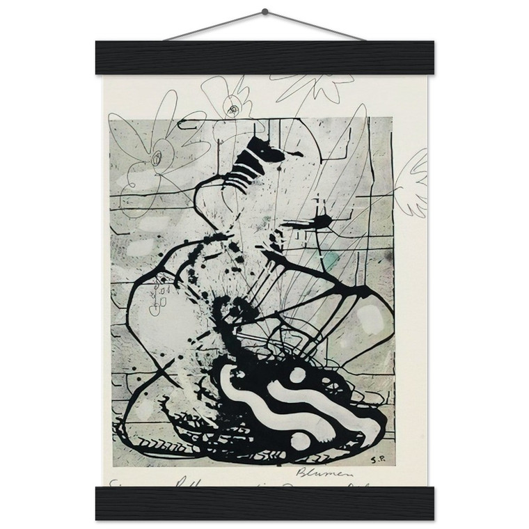 Sigmar Polke  BLUMEN 1985 Museum-Quality Matte Paper Poster with Hanger
