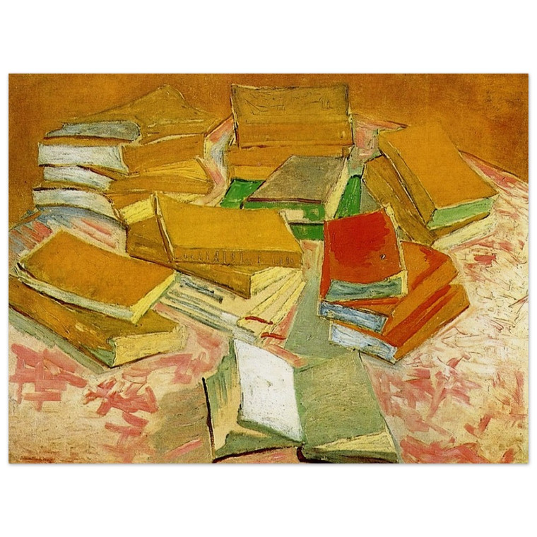 Vincent van Gogh  Still Life  French Novels Wood Print