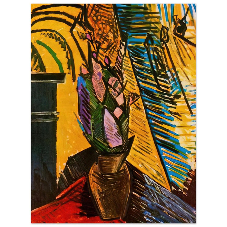 Pablo Picasso  Flowers on the table Aluminum Print