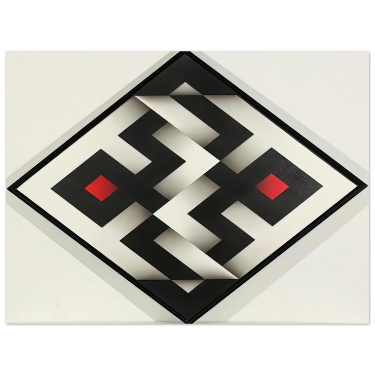 Omar Rayo  Ibawabi  1975 Aluminum Print