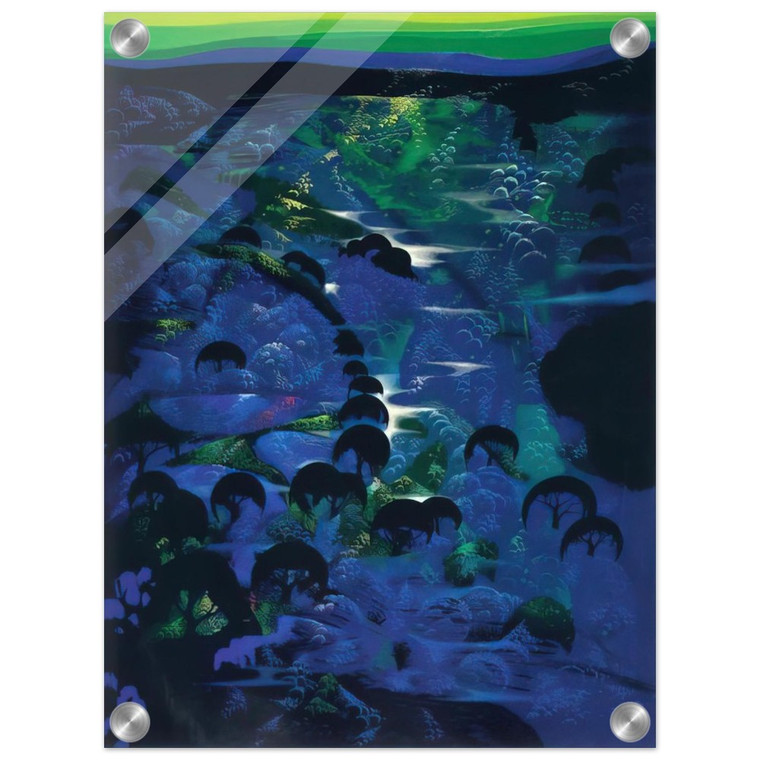 Eyvind Earle  Beneath an Emerald Sky Acrylic Print
